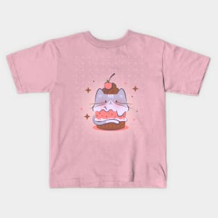 Cute kawaii cat Kids T-Shirt